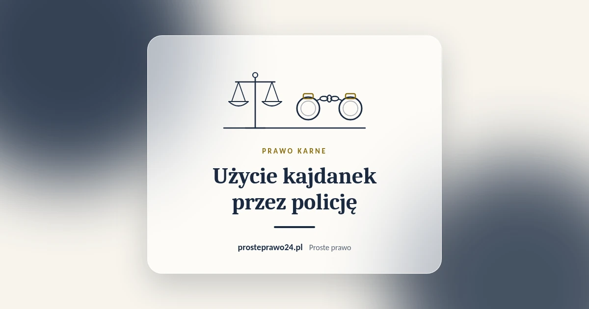 Read more about the article Użycie kajdanek przez policję. Kiedy jest zgodne z prawem i jak reagować na nadużycie