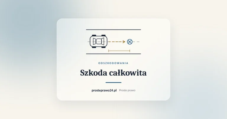 Szkic miejsca zdarzenia drogowego, tytuł Szkoda całkowita