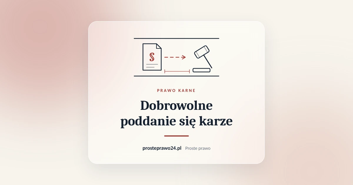 Read more about the article Dobrowolne poddanie się karze. Kiedy to się opłaca