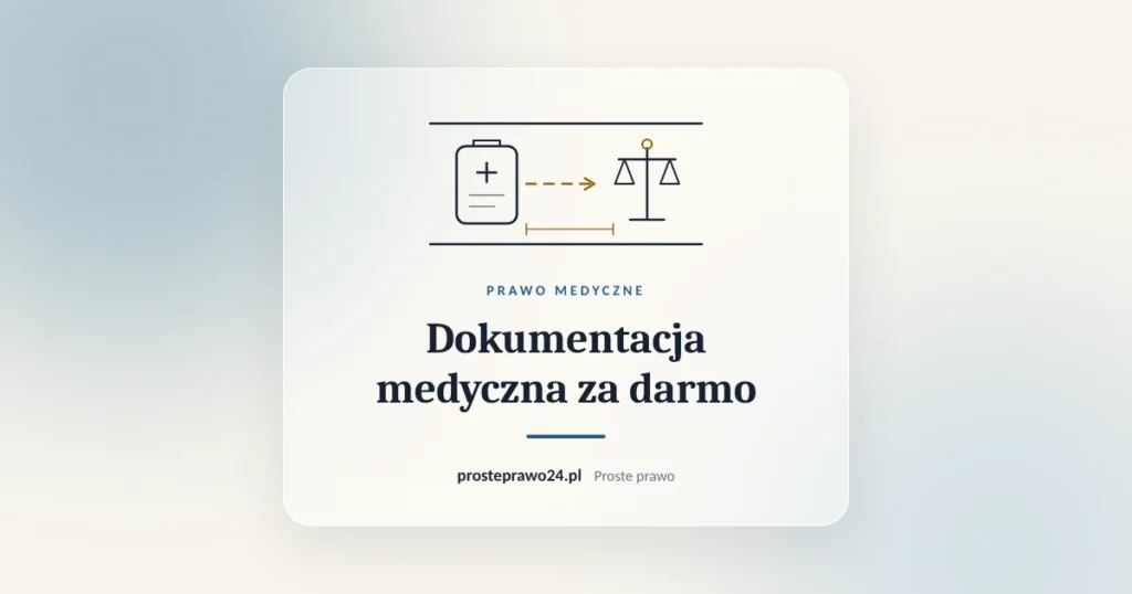 Teczka z dokumentacją medyczną pacjenta, dokumentacja medyczna za darmo