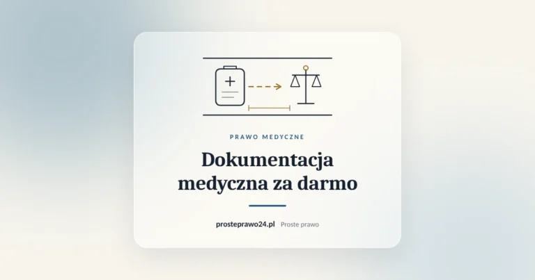 Teczka z dokumentacją medyczną pacjenta, dokumentacja medyczna za darmo