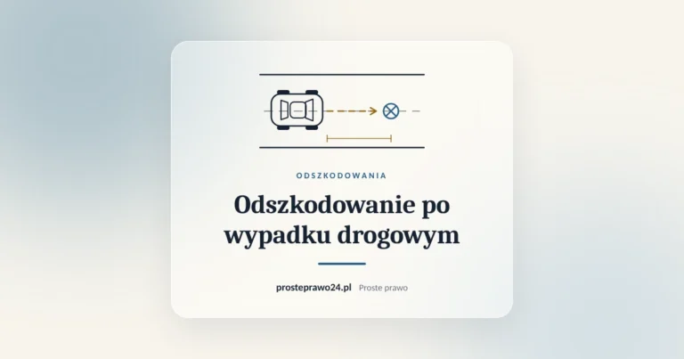 Szkic miejsca zdarzenia drogowego, tytuł Odszkodowanie po wypadku drogowym