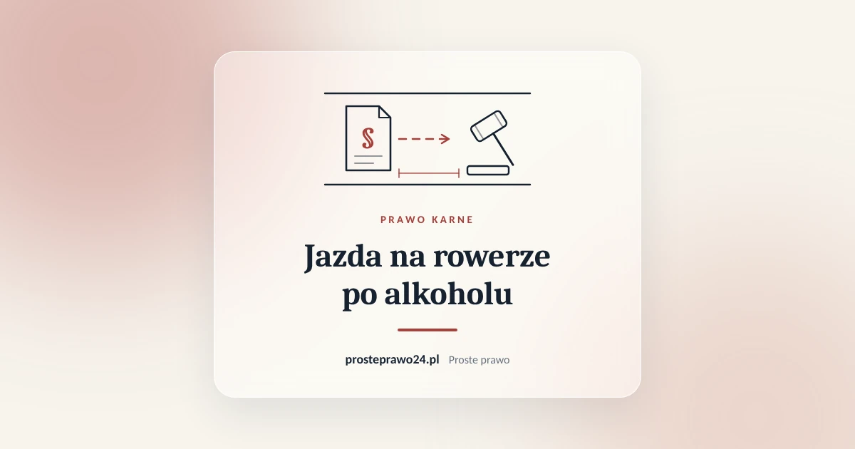 Read more about the article Jazda na rowerze po alkoholu. Jaka kara i czy grozi utrata prawa jazdy