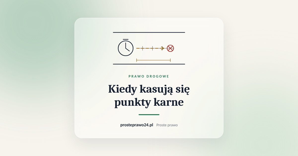 Read more about the article Punkty karne 2026. Kiedy się kasują, których nie usuniesz kursem i co po 24 punktach