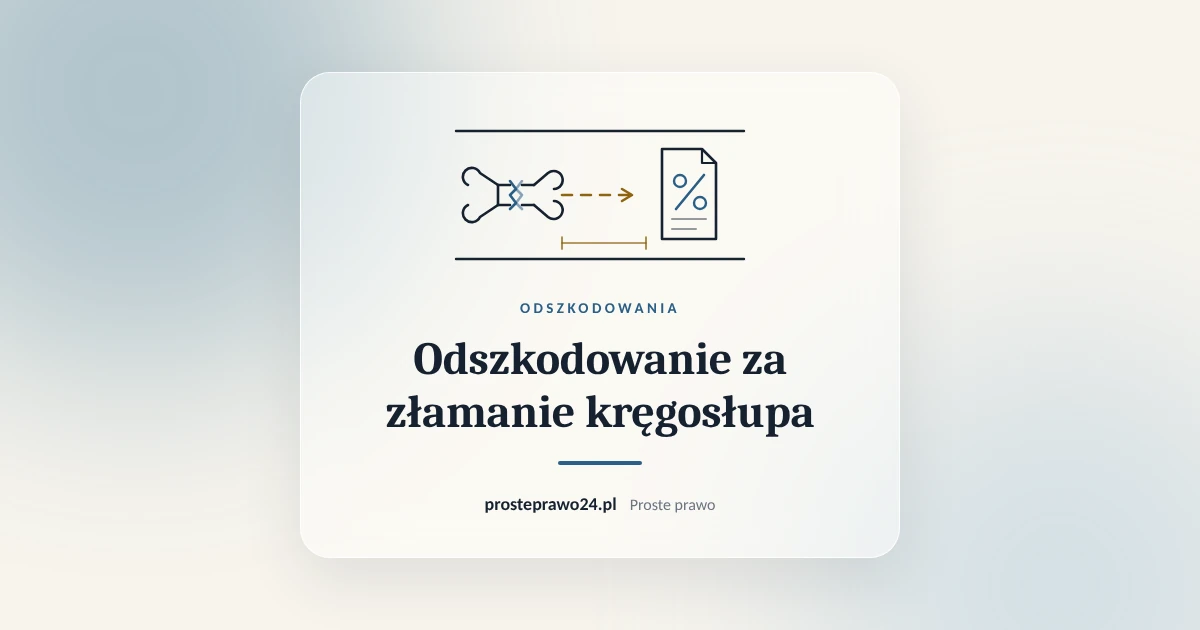Read more about the article Odszkodowanie za złamanie kręgosłupa. Złamanie kompresyjne i uszczerbek
