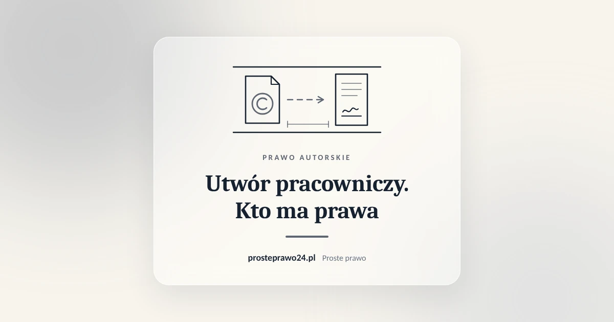 Read more about the article Utwór pracowniczy. Kto ma prawa do utworu stworzonego w pracy