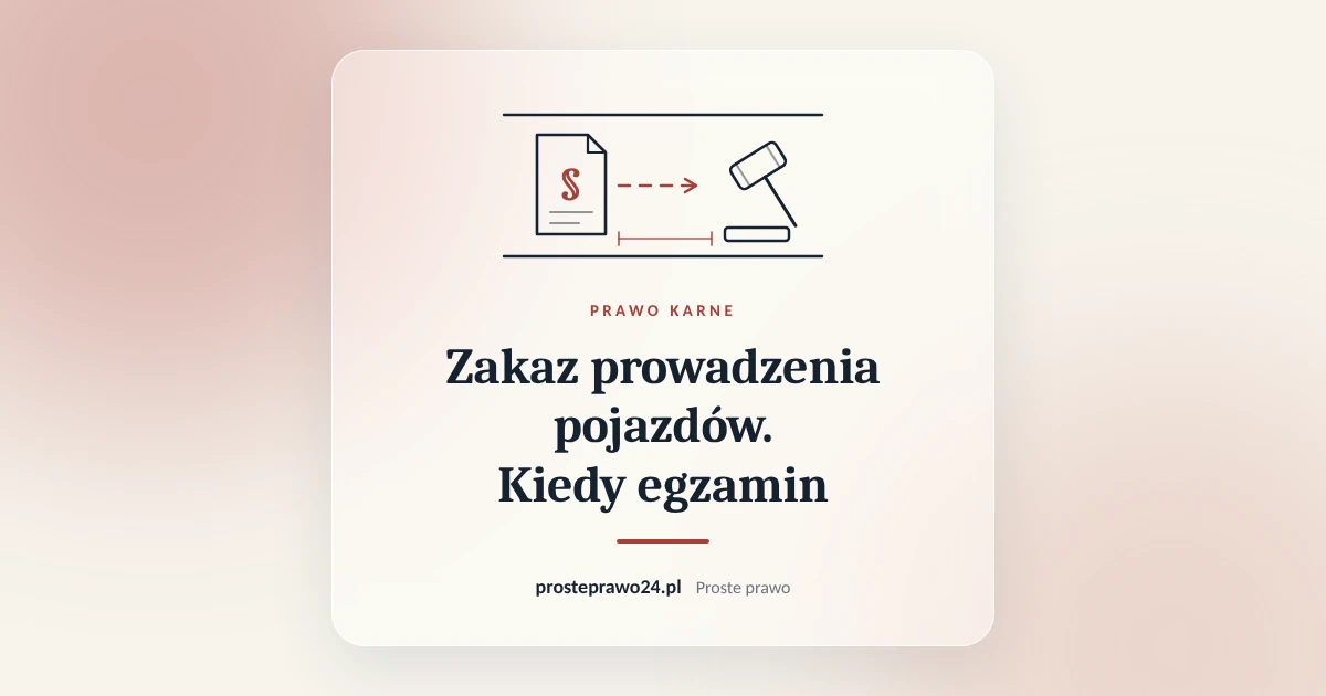 Read more about the article Zakaz prowadzenia pojazdów. Kiedy trzeba ponownie zdać egzamin