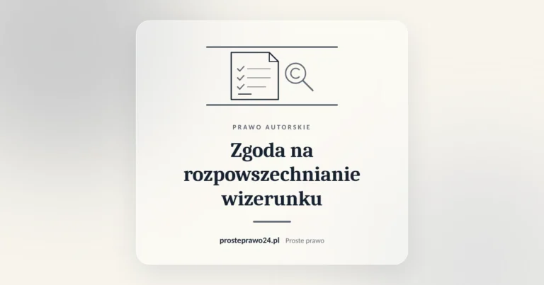 Szkic dokumentu zgody sprawdzanego pod lupą, tytuł Zgoda na rozpowszechnianie wizerunku